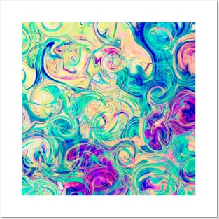 Abstract curly Posters and Art